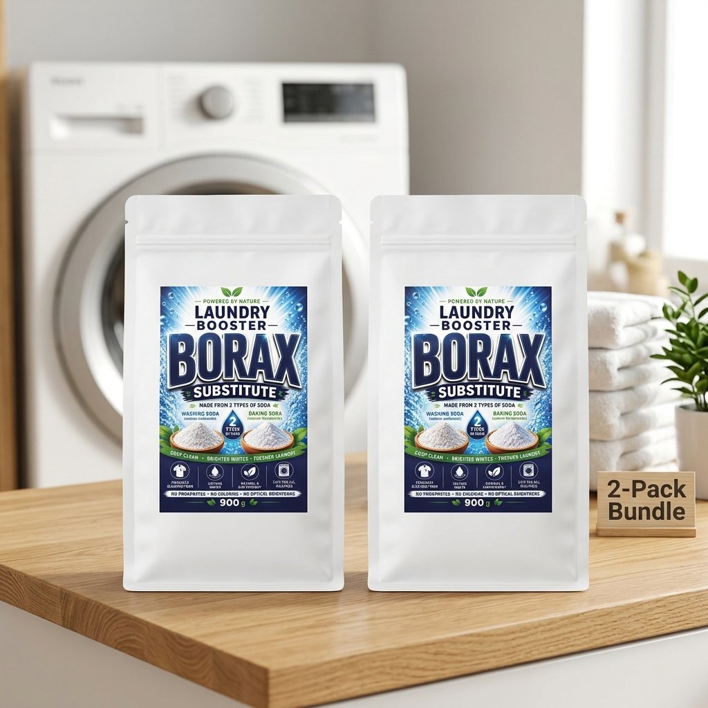 Borax substitute laundry booster powder